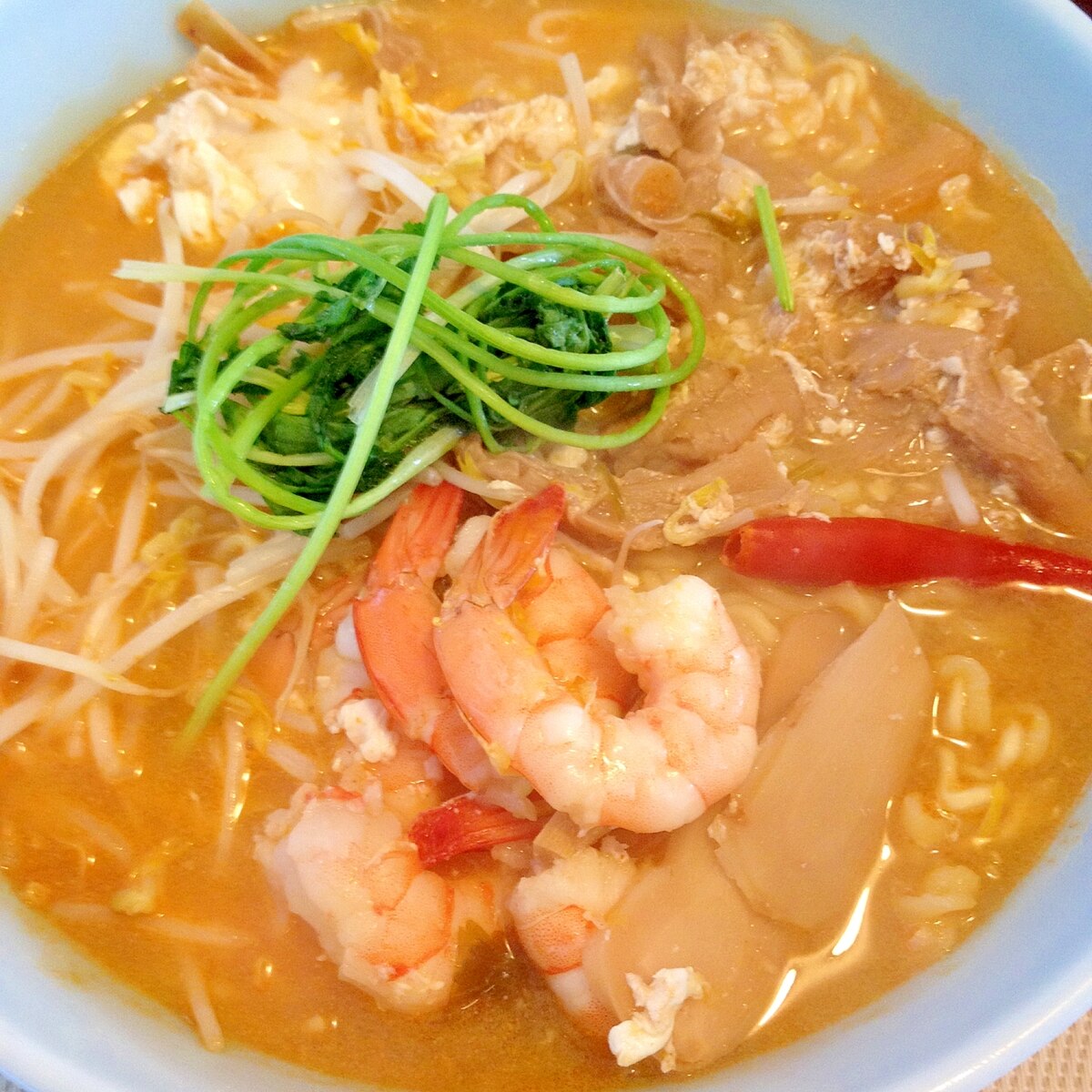 エビともやしたっぷり トムヤムクンラーメン レシピ 作り方 By きのこのみみ 楽天レシピ エビともやしたっぷり トムヤムクンラーメン レシピ 作り方 By きのこのみみ 楽天レシピ
